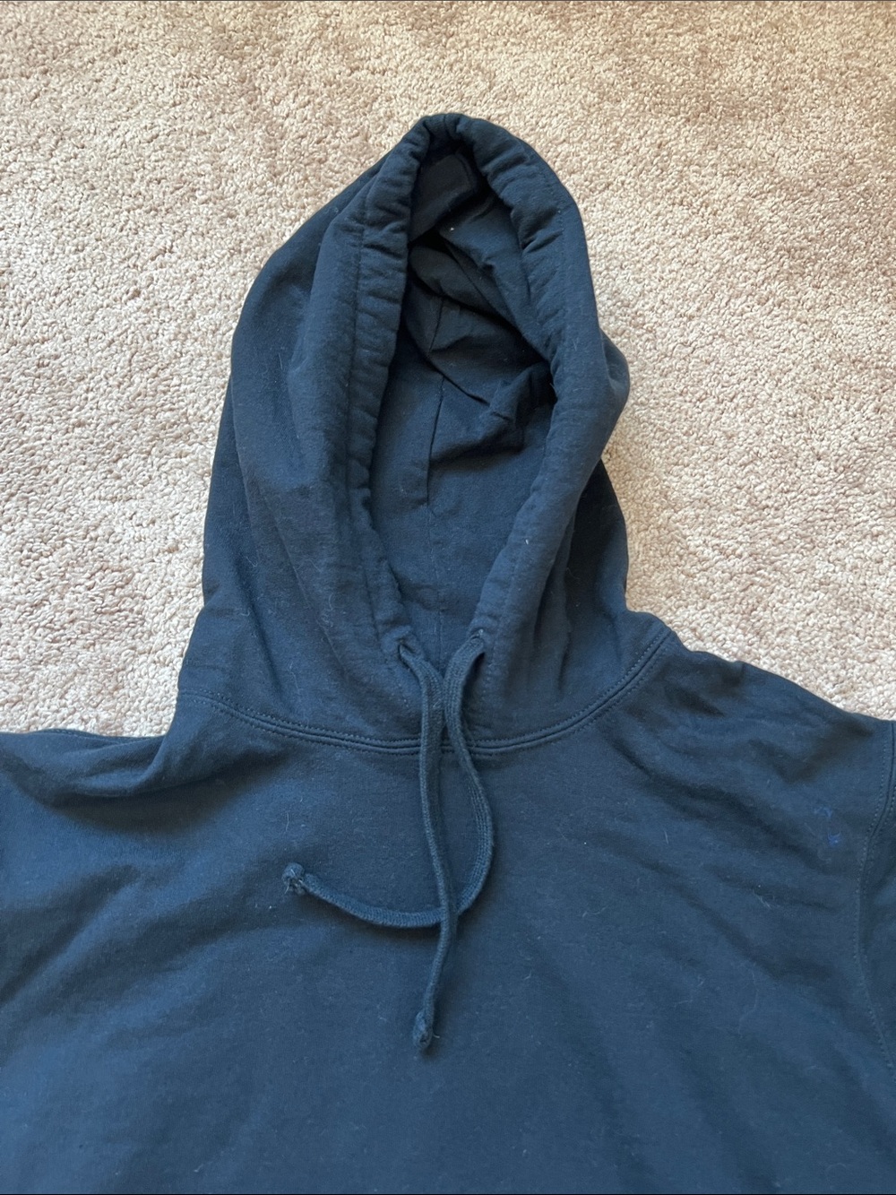 Black Hoodie with Multicolor Positive Message - Picture 3 of 6